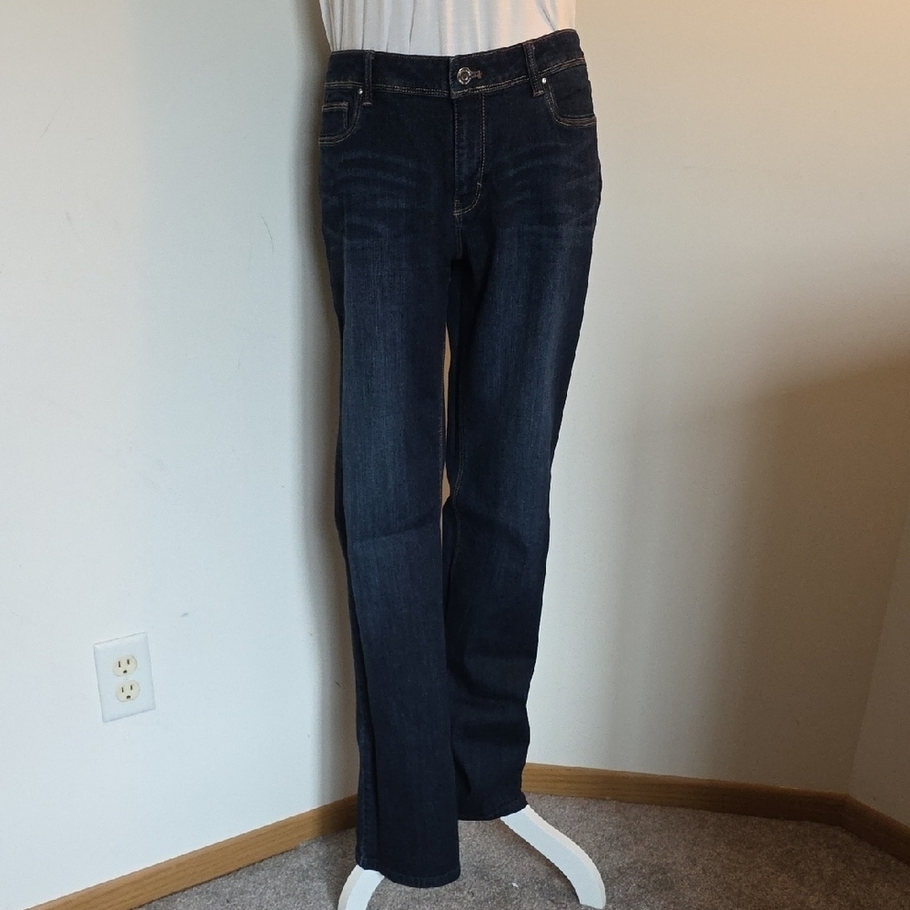 White House Black Market Indigo Boot Leg Jeans